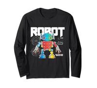 Fantascienza Robot Alimentato da Codice Guidato da Logica Maglia a Manica