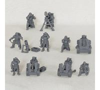 Fantascienza RPG 25MM Scena in miniatura - Esploratore militare e modelli | Miniature da tavolo Wargame per giochi di ruolo da tavolo, diorama di gioco di guerra non verniciato