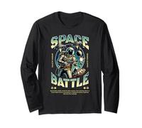 Fantascienza Space Battle Galactic Warfare Astronauta Maglia a Manica