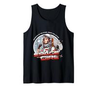 Fantascienza Spazio Ragazza Difensore delle Stelle Pronto per L'azione Canotta