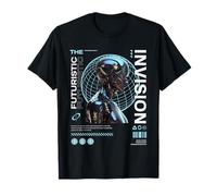 Fantascienza The Futuristic Invision Android Cyborg Vision Maglietta