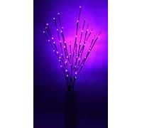 Fantasee Set di 3 rami luminosi a LED, flessibili, da 76 cm, per decorare la casa, il negozio, le finestre, un vaso da tavolo Prupla