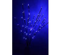 Fantasee Set di 3 rami luminosi a LED, flessibili, da 76 cm, per decorare la casa, il negozio, le finestre, un vaso da tavolo Blu