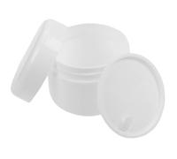 Fantasia - Barattolo cosmetico in plastica, bianco con coperchio interno per 50 ml, Ø 5 cm, altezza: 4,5 cm