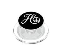 fantasia corsivo lettera iniziale H simbolo di pace PopSockets PopGrip per MagSafe