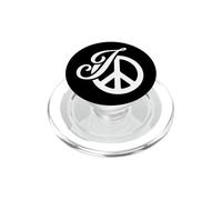 fantasia corsivo lettera iniziale I simbolo di pace PopSockets PopGrip per MagSafe