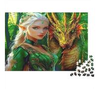 Fantasia del drago Puzzle 1000 Pezzi In cartone Extra Spesso,Un Puzzles Per Impossibile Difficile Arduo Stimolante,Ideale Per Office Break Puzzle,Regali Per Le Donne,Regali Per Gli Uomini 38x26cm