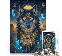 Fantasia del lupo Puzzle da 2000 pezzi per adolescenti Giocattoli che creano dipendenza e sfidano l'intelligenza del cervello Interazione genitore-figlio 70x100cm