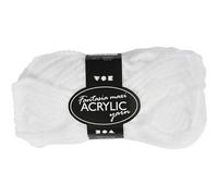 Fantasia di lana acrilica, L: 35 m, 50 g, bianco