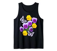 Fantasia Farfalle Bianche Viola Giallo Viole del Pensiero Forme Mania Canotta