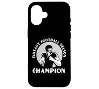 Fantasia Football Champion Cartoon Logo Grafico Custodia per iPhone 16