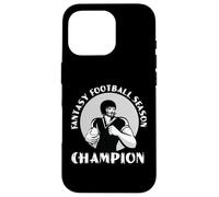 Fantasia Football Champion Cartoon Logo Grafico Custodia per iPhone 16 Pro