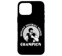Fantasia Football Champion Cartoon Logo Grafico Custodia per iPhone 16 Pro Max