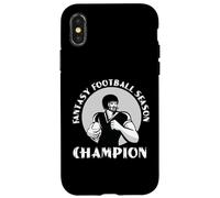 Fantasia Football Champion Cartoon Logo Grafico Custodia per iPhone X/XS
