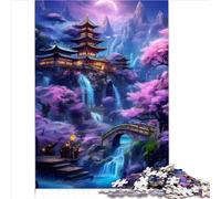 Fantasia giapponese Puzzle famiglie Regalo Puzzle da 1000 pezzi adulti Puzzle in cartone riciclato al 100% adulti e bambini dai 12 anni in su Idee regalo （26x38 cm）