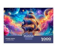 Fantasia nave pirata Puzzle Veliero 1000 Pezzi Cartone Resistente Per Famiglia, Rilassante Sfida, Regalo Compleanno Immagini Vibranti Esclusivo 38x26cm/1000pcs