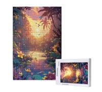 Fantasia Puzzle 300 Pezzi,Puzzle Paesaggio Pattern Design con Confezione Regalo,Fai da te Puzzles in Legno,Dimensione Di 40x28cm,Regalo Adulti Lntrattenimento Creativo,Collection Regali Decor,p1717t
