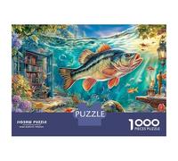 Fantasia subacquea 1000 Pezzi Pesce persico Puzzle Cartone Resistente Per Famiglia, Difficile Ma Soddisfacente, Regalo Natale Decorazione Murale 52x38cm/1000pcs