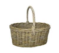 fantasie d oriente Cesto Funghi Vimini GIUNCO Kubo CM 50X38X23/43 Molto Robusto per Funghi