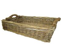 fantasie d oriente Cesto Vassoio Vimini in GIUNCO Kubo CM44X32X12 H