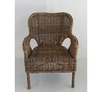 fantasie d oriente poltrona vimini rattan cm 70x70x90 H pe interno ed esterno con cuscino