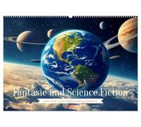 Fantasie und Science Fiction (Wandkalender 2026 DIN A2 quer), CALVENDO Monatskalender: Science-Fantasy verbindet die Magie uralter Legenden mit der Technik ferner Zivilisationen.