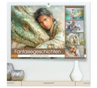 Fantasiegeschichten - Märchenhafte Werke (hochwertiger Premium Wandkalender 2026 DIN A2 quer), Kunstdruck in Hochglanz: Magie der Fantasie