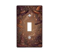 Fantasioso cappello da strega e rune illustrazione Halloween interruttore a | Tema strega mistica, accenti floreali autunnali, estetica accademica scura, simboli delle rune, decorazione magica per la