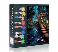 Fantasioso impegnativo 1000 pezzi puzzle adulti - 70 x 50 cm difficile puzzle foresta magica arte, giochi educativi di famiglia & regalo di decorazione per la casa