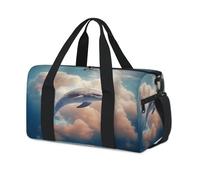 Fantasize Dolphin Sport Borsoni per bambini Ragazze Ragazzi Donne Uomini Pernottamento Weekender Borsa da viaggio Tote Carry Gym Casual Duffel Borse