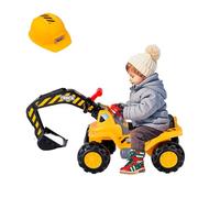 FANTASK Escavatrice Con Vano Portaoggetti Integrato, Per Bambini Dai 3 Anni In Su, Con Corno, Antiscivolo, A Pala, Per Sabbia, Con 3 Pietre