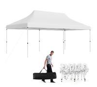 FANTASK Gazebo pop-up da 3 x 6 m, altezza regolabile, gazebo da esterno con borsa per il trasporto, protezione UV 50+