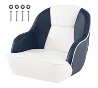 FANTASK Sedia da barca, volante in pelle PVC resistente all'acqua, per barche da pesca, barche da escursione, motoscafo