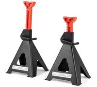 FANTASK Supporto per cric da 2 pezzi, 12 tonnellate, altezza regolabile in altezza da 480 - 750 mm, cric con comando a leva singola per auto, auto, camion