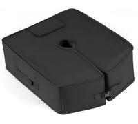 FANTASK Supporto per ombrellone da 40 kg, riempito con sabbia, portaombrelli come base di peso per ombrelloni, stabile portaombrelli per giardino e terrazza (nero, quadrato)