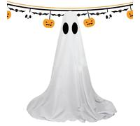 Fantasma all'aperto di Halloween, Decorazioni fantasma all'aperto - Grande decorazione per portico fantasma di Halloween,Decorazioni da esterno spettrali con luci a LED per la casa stregata