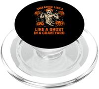 Fantasma Allenamento Sudorazione Come un Fantasma Divertimento Uomo Palest PopSockets PopGrip per MagSafe
