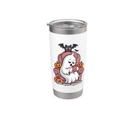 Fantasma altri cinque minuti cacao caldo marshmallows pipistrelli zucche Bicchiere termico in acciaio inox doppia parete