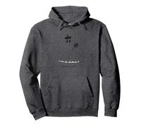 Fantasma Artistico: Spettro con Berretto con tavolozza Felpa con Cappuccio, Unisex per Adulti, Grigio Scuro, XXL