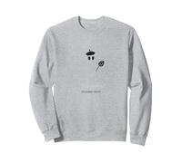 Fantasma Artistico: Spettro con Berretto con tavolozza Felpa, Unisex per Adulti, Grigio Melange, XL