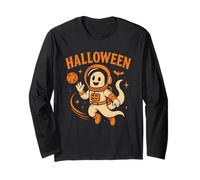 Fantasma Astronauta di Halloween nello Spazio Maglia a Manica