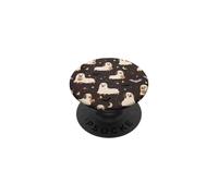 Fantasma Bassotto Halloween Spettrale Zucca Bat Pattern PopSockets PopGrip Adesivo