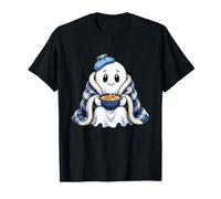 Fantasma Carino Avvolto in Coperta con zuppa Calda Maglietta