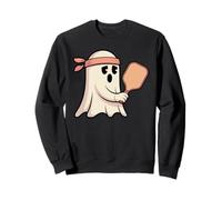 Fantasma Che Gioca a Pickleball con Grafica a Bandana Felpa