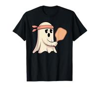 Fantasma Che Gioca a Pickleball con Grafica a Bandana Maglietta