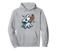 Fantasma Che Gioca a Pickleball Divertente Halloween spettrale Autunno Autunno Felpa con Cappuccio