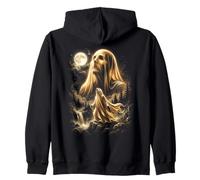 Fantasma Che Ulula alla Luna Meme Costume di Halloween 2026 Felpa con Cappuccio