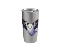 Fantasma con ali di pipistrello Bicchiere termico in acciaio inox doppia parete