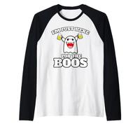 Fantasma con Birra Sono Qui Solo per i Boos Maglia con Maniche Raglan