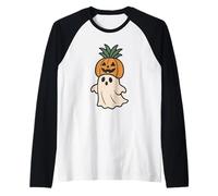 Fantasma con Corona di Zucca Maglia con Maniche Raglan
